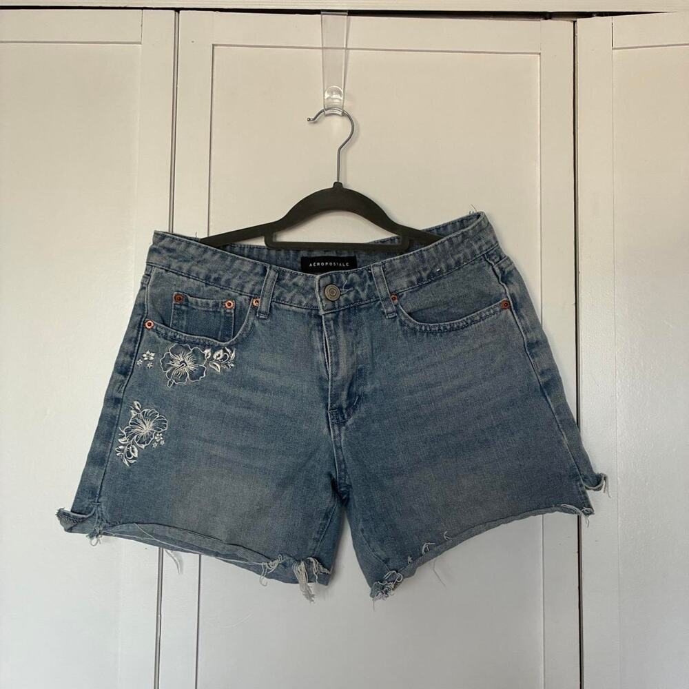 Aeropostale blue denim shorts with